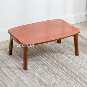 JZ-KZ002 Household Tatami Small Kang Table Bedroom Tea Table Folding Computer Table Folding Laptop Desk Wooden Computer Table