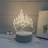SOLOLANDOR 3D LED Lamp Creative 3D LED Night Lights Novelty Illusion Night Lamp 3D Illusion Table Lamp For Home Decorative Light