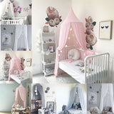 Children's Tent Chiffon Mosquito Net Summer Dome Bed Curtain for 0-9Y Baby Cot Canopy Home Decoration Cute Princess Room Netting