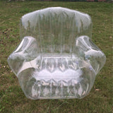 001 Coffee House Fashion Inflatable Sofa Photo Props Single Air Transparent Sofa Multicolor Outdoor Camping Swimming Pool Sofa