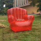 001 Coffee House Fashion Inflatable Sofa Photo Props Single Air Transparent Sofa Multicolor Outdoor Camping Swimming Pool Sofa