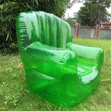 001 Coffee House Fashion Inflatable Sofa Photo Props Single Air Transparent Sofa Multicolor Outdoor Camping Swimming Pool Sofa