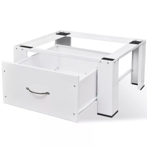VidaXL Washing Machine Floor Stand Refrigerator Floor Trolley Fridge Stand Washing Machine Holder With Drawer