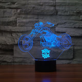 3D Fast and Furious 8 Motorcycle LED Night Light Color Changeable Table Lamp Methacrylate plate children nightlight Lamparas