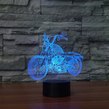 3D Fast and Furious 8 Motorcycle LED Night Light Color Changeable Table Lamp Methacrylate plate children nightlight Lamparas