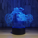 3D Fast and Furious 8 Motorcycle LED Night Light Color Changeable Table Lamp Methacrylate plate children nightlight Lamparas