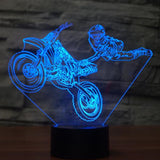 3D Fast and Furious 8 Motorcycle LED Night Light Color Changeable Table Lamp Methacrylate plate children nightlight Lamparas