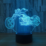 3D Fast and Furious 8 Motorcycle LED Night Light Color Changeable Table Lamp Methacrylate plate children nightlight Lamparas