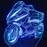 3D Fast and Furious 8 Motorcycle LED Night Light Color Changeable Table Lamp Methacrylate plate children nightlight Lamparas