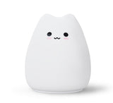 LED Colorful Night Light Animal Cat Silicone Soft Cartoon Baby child Nursery Lamp for Children Gift