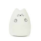 LED Colorful Night Light Animal Cat Silicone Soft Cartoon Baby child Nursery Lamp for Children Gift