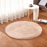 RULDGEE Fluffy Round Rug for Living Room Faux Fur Carpet Kids Bedroom Plush Rugs Shaggy Computer Chair Upholstery Area Rug mats