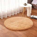 RULDGEE Fluffy Round Rug for Living Room Faux Fur Carpet Kids Bedroom Plush Rugs Shaggy Computer Chair Upholstery Area Rug mats