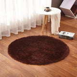 RULDGEE Fluffy Round Rug for Living Room Faux Fur Carpet Kids Bedroom Plush Rugs Shaggy Computer Chair Upholstery Area Rug mats