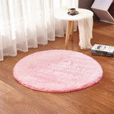 RULDGEE Fluffy Round Rug for Living Room Faux Fur Carpet Kids Bedroom Plush Rugs Shaggy Computer Chair Upholstery Area Rug mats