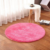 RULDGEE Fluffy Round Rug for Living Room Faux Fur Carpet Kids Bedroom Plush Rugs Shaggy Computer Chair Upholstery Area Rug mats
