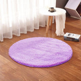 RULDGEE Fluffy Round Rug for Living Room Faux Fur Carpet Kids Bedroom Plush Rugs Shaggy Computer Chair Upholstery Area Rug mats