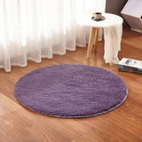 RULDGEE Fluffy Round Rug for Living Room Faux Fur Carpet Kids Bedroom Plush Rugs Shaggy Computer Chair Upholstery Area Rug mats