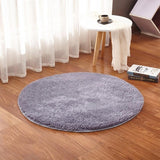 RULDGEE Fluffy Round Rug for Living Room Faux Fur Carpet Kids Bedroom Plush Rugs Shaggy Computer Chair Upholstery Area Rug mats