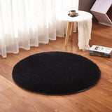 RULDGEE Fluffy Round Rug for Living Room Faux Fur Carpet Kids Bedroom Plush Rugs Shaggy Computer Chair Upholstery Area Rug mats