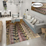 Chpermore Animal fur peacock feather Large Carpets feather decoration Tatami Mats Bedroom Home Lving Room Rug Floor Rugs
