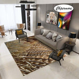 Chpermore Animal fur peacock feather Large Carpets feather decoration Tatami Mats Bedroom Home Lving Room Rug Floor Rugs