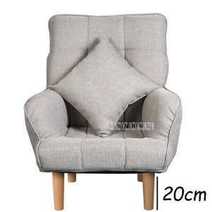 008YZH Modern Small Cotton-Flax Lazy Sofa Bedroom Balcony Mini-Sofa Simple Single Sofa Chair Living Room Study Relaxing Sofa
