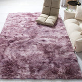 2019 Modern Nordic Tie-dye Gradient Carpet Bedroom Living Room Rectangular Carpet Variegated Soft Comfortable Area Carpet Gray