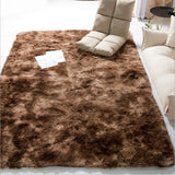 2019 Modern Nordic Tie-dye Gradient Carpet Bedroom Living Room Rectangular Carpet Variegated Soft Comfortable Area Carpet Gray