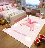 The princess pink carpet antiskid crawl cartoon kids room rugs and carpet  unicorn decoration bedroom area rug Cute tapete