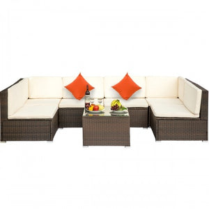 Patio Furniture Sofa Set Wicker Chair For Outdoor Yard Swimming Pool Beach Garden Furniture Outdoor Rattan Sofa Set