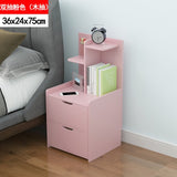 are contracted and contemporary bedside table shelf Nordic small bedroom receive store content simple and economical