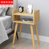 are contracted and contemporary bedside table shelf Nordic small bedroom receive store content simple and economical