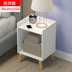 are contracted and contemporary bedside table shelf Nordic small bedroom receive store content simple and economical