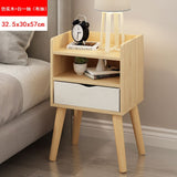 are contracted and contemporary bedside table shelf Nordic small bedroom receive store content simple and economical