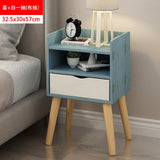 are contracted and contemporary bedside table shelf Nordic small bedroom receive store content simple and economical