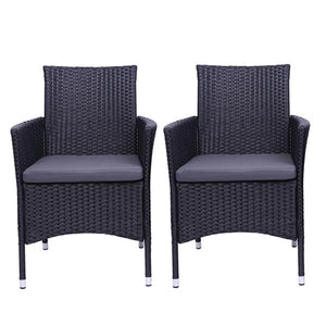 2PCS Single Backrest Chairs high quality PE rattan and Iron frame Sofa Set can coordinate with any style of decoration