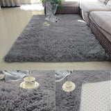 Urijk 1PC Super Soft Gray Color Antiskid Soft Carpet Modern Carpet Mat For Living Room/bedroom Rug Bedside Rugs