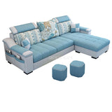 NEW 3 Seat Linen Living Room Sofa Set Home Furniture Modern Design Solid Wood Frame Soft Sponge L Shape Home Furniture