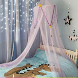 Children's Dome Mosquito Net Pink Bed Yarn European Hanging Princess Style Decorative Drapes
