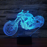 3D Fast and Furious 8 Motorcycle LED Night Light Color Changeable Table Lamp Methacrylate plate children nightlight Lamparas