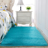 Thickened washed silk hair non-slip carpet living room coffee table blanket Bedroom bedside mat yoga rugs solid color plush