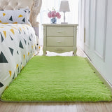 Thickened washed silk hair non-slip carpet living room coffee table blanket Bedroom bedside mat yoga rugs solid color plush