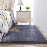 Thickened washed silk hair non-slip carpet living room coffee table blanket Bedroom bedside mat yoga rugs solid color plush