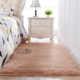 Thickened washed silk hair non-slip carpet living room coffee table blanket Bedroom bedside mat yoga rugs solid color plush