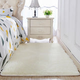 Thickened washed silk hair non-slip carpet living room coffee table blanket Bedroom bedside mat yoga rugs solid color plush