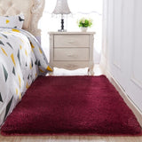 Thickened washed silk hair non-slip carpet living room coffee table blanket Bedroom bedside mat yoga rugs solid color plush