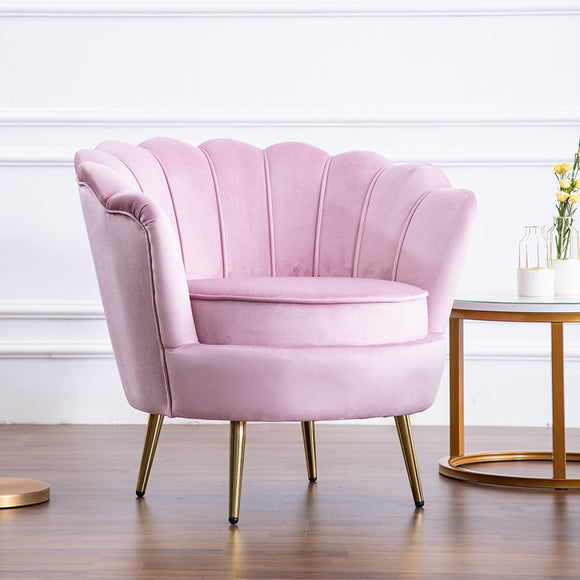 Sofa Chair Single Light Luxury Net Red Nordic Small Living Room Bedroom Household Tiger Chair Leisure Petal Chair