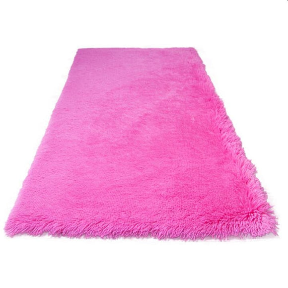 Factory On Sale! Wholesale Long Hair Soft Carpet Wine Red Bedroom Carpet Square Mat Living Room Carpet AnTi Slip Mat Door Rug