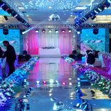 Gold and Silver Mirrored Bridal Rug Ornaments / Silver Double Bright Night Decorations 0.12mm Thick 10/20/30m Decorative Carpet